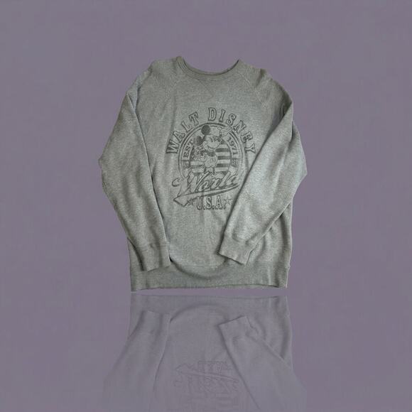 Disney Parks Other - Disney Parks Authentic Original Mickey Mouse Raglan Sweatshirt, Gray, Size Large